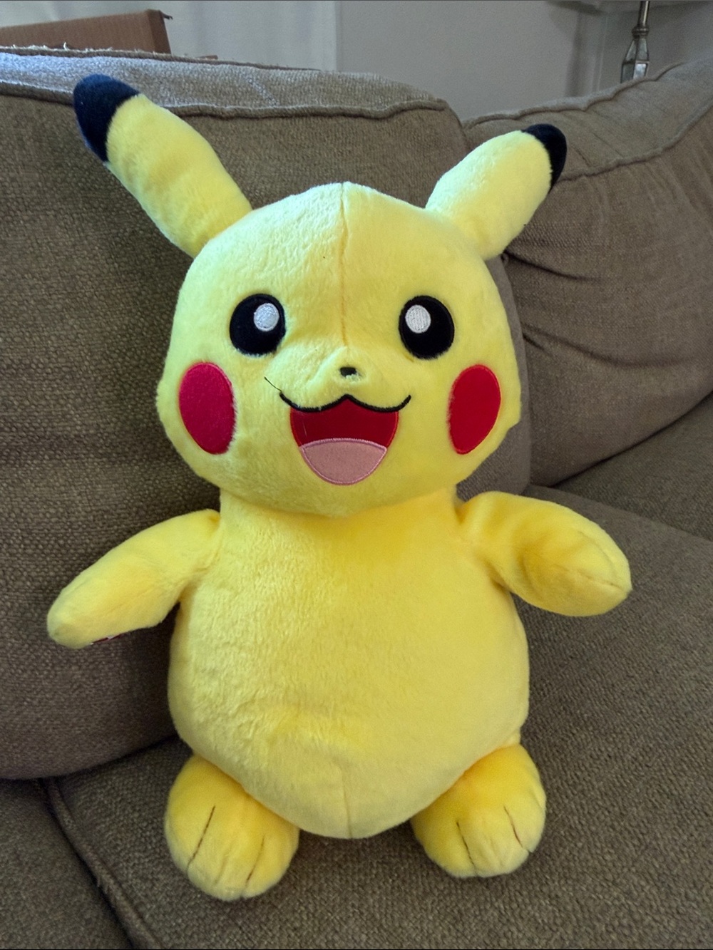 Build-A-Bear Yellow Pikachu Plush with Red Cheeks